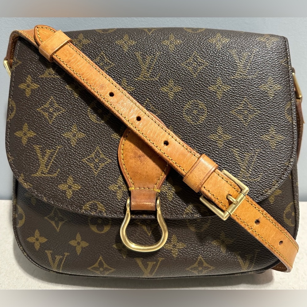 Louis Vuitton Vintage St Cloud Monogram Canvas Leather